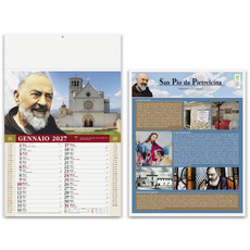 Calendario illustrato San Pio 2027 dettaglio 3