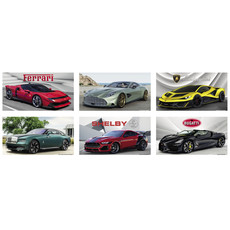 Calendario illustrato auto sportive 2027 dettaglio 1