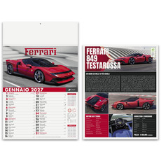 Calendario illustrato auto sportive 2027 dettaglio 3