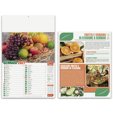 Calendario illustrato fruttivendolo frutta e verdura 2027 dettaglio 3