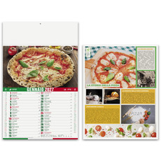 Calendario illustrato pizza 2027 dettaglio 3