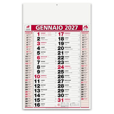 Calendario olandese classic notes 2027 rosso
