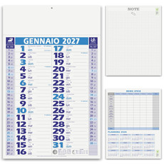 Calendario olandese classico 2027 azzurro dettaglio 1