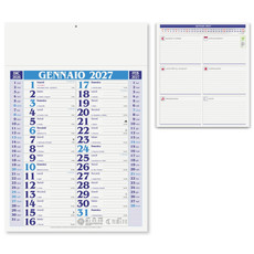 Calendario olandese medio 2027 blu dettaglio 1