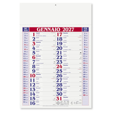 Calendario olandese medio 2027 rosso