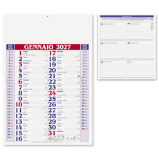 Calendario olandese medio 2027 rosso dettaglio 1