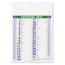 Calendario olandese medio 2027 verde