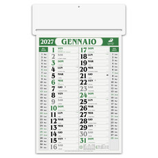 Calendario olandese passafoglio 2027 verde