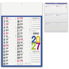 Calendario olandese swedish multicolor 2027 dettaglio 2