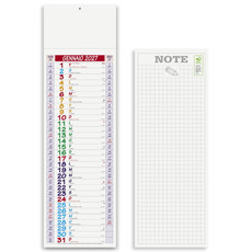Calendario silhouette multicolor 2027 dettaglio 1