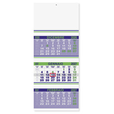 Calendario trittico fluo 2027 verde