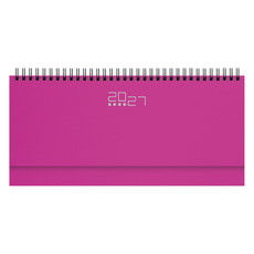 Planning base settimanale da scrivania 2027 fucsia