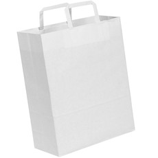 Shopper piccola bianca con logo