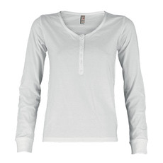 T-shirt donna manica lunga con bottoni Harbour Lady Payper