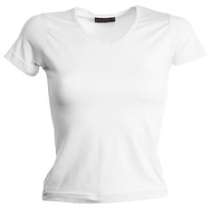 T-shirt stretch donna collo a V, manica corta Anna Payper
