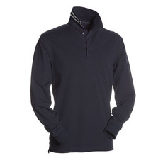 Polo piquet da uomo a manica lunga, retro collo a righe bicolore Long Reverse Payper