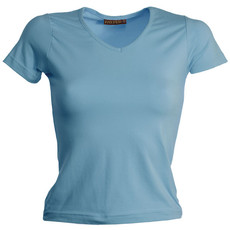 T-shirt stretch donna collo a V, manica corta Anna Payper