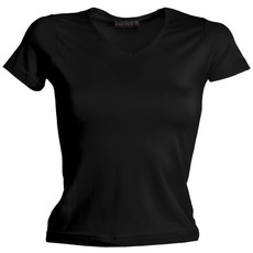 T-shirt stretch donna collo a V, manica corta Anna Payper