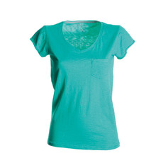 t-shirt donna manica corta collo a V slubby jersey colorato Wild Lady Payper