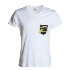 t-shirt manica corta con taschino slubby jersey Discovery Pocket bianco Payper