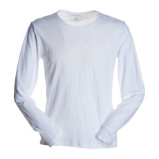 t-shirt uomo manica lunga slubby jersey bianco Passenger Payper
