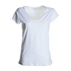 t-shirt donna manica corta collo moicano slubby jersey Illegal Lady Payper