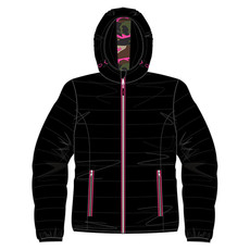 giubbino donna in nylon, imbottito, con cappuccio Replica Lady Payper