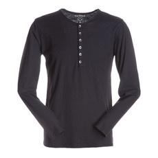 t-shirt uomo manica lunga con bottoni slubby jersey colorato Metropolitan Payper