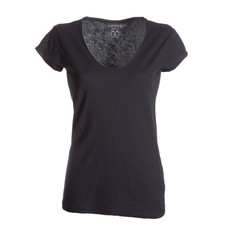 t-shirt donna manica corta collo moicano slubby jersey Illegal Lady Payper