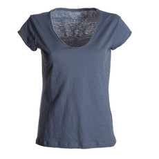 t-shirt donna manica corta collo moicano slubby jersey Illegal Lady Payper