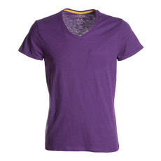 t-shirt manica corta collo a V slubby jersey colorato Wild Payper