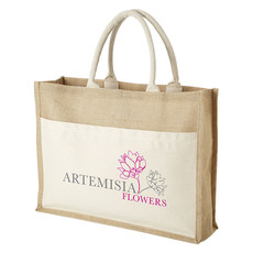 Borsa shopper grande in Juta personalizzabile
