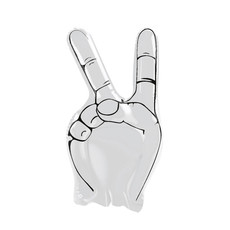 mano gonfiabile per tifo