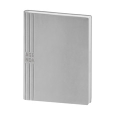 Agenda flessibile 2025 giornaliera 15X21 grigio