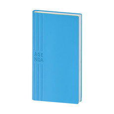 Agendina flessibile 2024 tascabile 8x15 azzurro