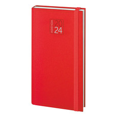Agendina 2024 settimanale tascabile con elastico rosso