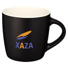 Tazza in ceramica bicolore - colore Nero/Bianco