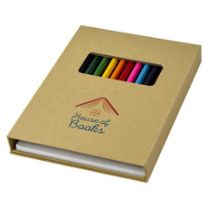 Set blocco da colorare con matite - colore Naturale