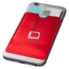 Porta carte di credito RFID da smartphone - colore Rosso