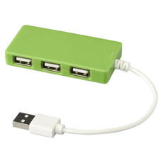 Hub USB 4 porte - colore Lime
