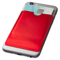 Porta carte di credito RFID da smartphone - colore Rosso