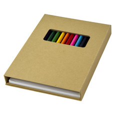 Set blocco da colorare con matite - colore Naturale
