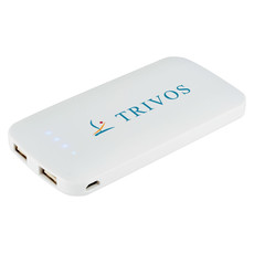 Powerbank con doppia uscita - colore Bianco