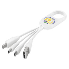 Cavo di ricarica USB 4 in 1 con tipo-C  - colore Bianco