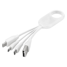 Cavo di ricarica USB 4 in 1 con tipo-C  - colore Bianco
