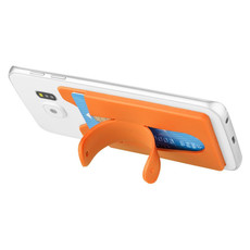 Supporto per smartphone porta carte di credito - colore Arancio