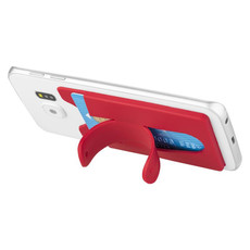 Supporto per smartphone porta carte di credito - colore Rosso