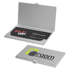 Porta biglietti da visita alluminio  - colore Argento