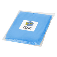 Poncho monouso con pouch - colore Blu Royal