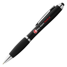 Penna a sfera e stylus Nash - colore Nero